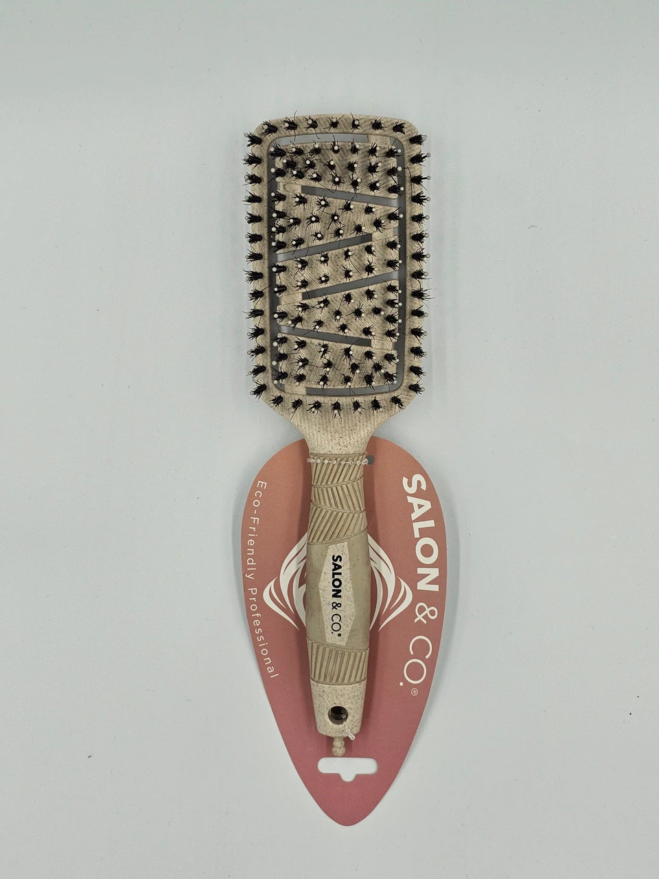 Salon & Co Eco Friendly Detangle Brush Boar Bristle