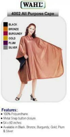 Wahl 4002 All Purpose Cape - BLACK