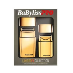 BaBylissPRO Gold Single & Double Foil Shaver Duo