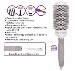 Iconic Hair Tools - Ceramic & Tourmaline Round Brush 43mm