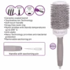 Iconic Hair Tools - Ceramic & Tourmaline Round Brush 53mm