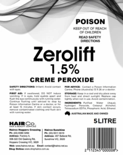 Hairco 5Lt Bulk Peroxide - Banana Scent