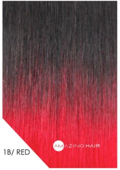 Amazing Hair Tape Extensions 10 Pieces (Quarter Head) - #1B/Red