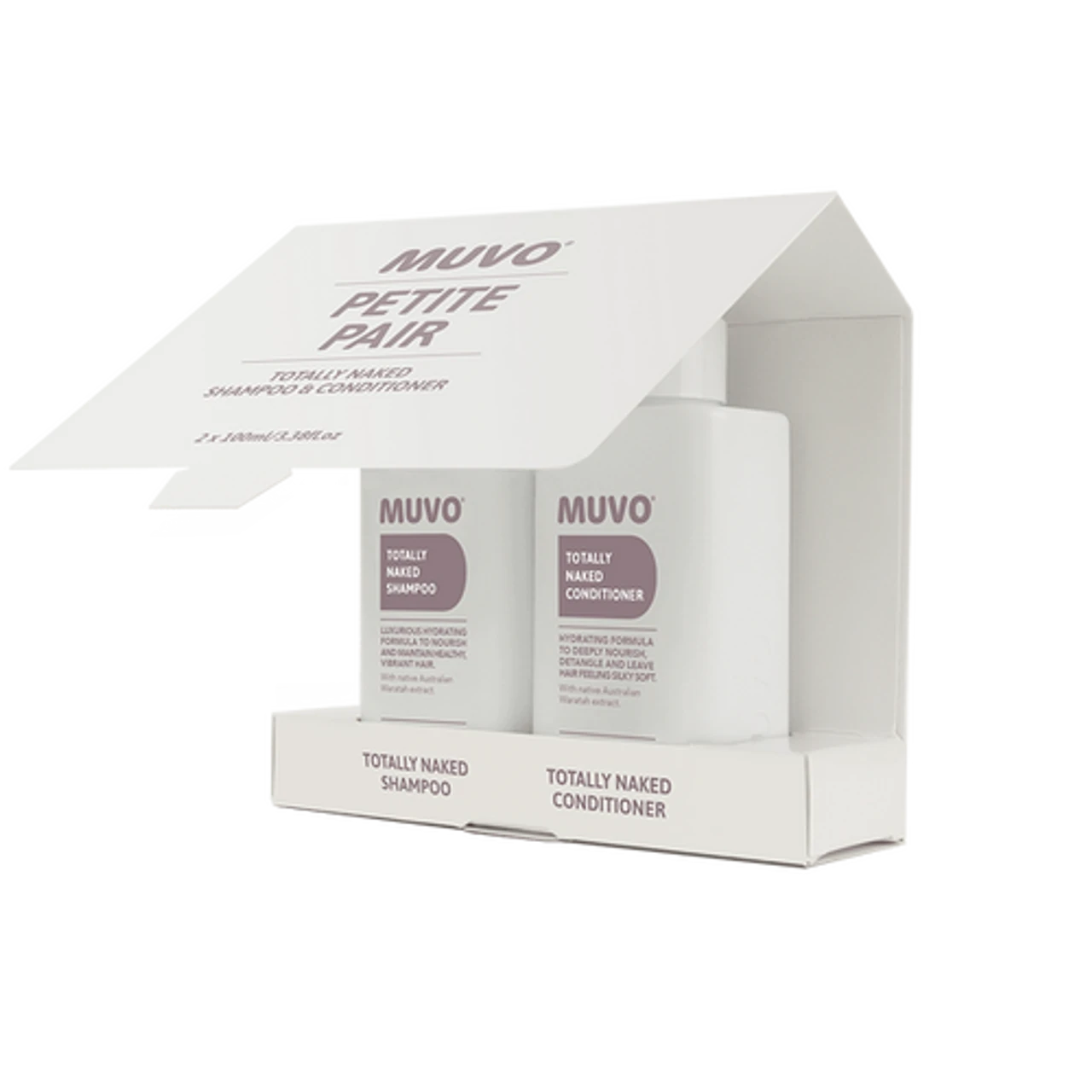 Muvo Totally Naked Petite Pair - Shampoo & Conditioner 100ml